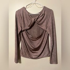 Light purple shimmer long sleeve